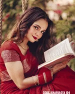 Maroon Cotton Saree Package - Charulota 104 - Image 2