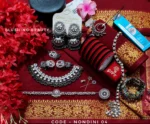 Maroon cotton saree package - Nondini 04