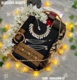 Black cotton saree package - Suhashini 01