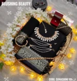 Black cotton saree package - Suhashini 101