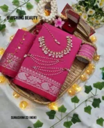 Magenta Cotton Saree Package – Suhashini 23