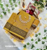 Mustard and Black Combination Cotton Saree Package- Suhashini