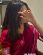 Maroon cotton saree - Mayaboti - Image 3
