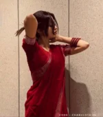 Maroon Cotton Saree Package - Charulota 04 - Image 3