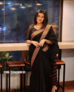 Black cotton saree package - Suhashini 01 - Image 3