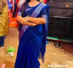 Blue Cotton Saree Package  - Charulota 202 - Image 3