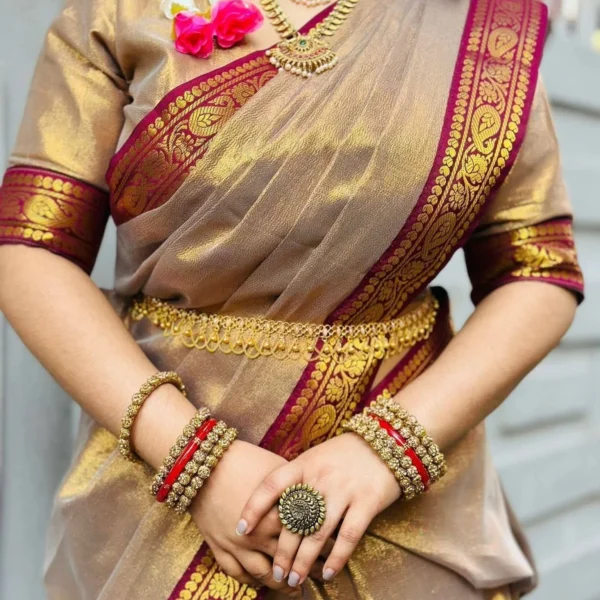 25 Moharani - Premium Lama Silk Saree
