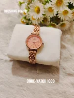 Titan Rose Gold Metallic Chain Watch - 1009