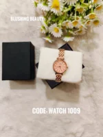 Titan Rose Gold Metallic Chain Watch - 1009 - Image 2