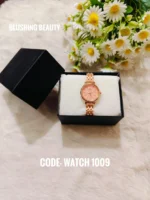 Titan Rose Gold Metallic Chain Watch - 1009 - Image 3