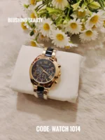 Michael Kors Bradshaw Two-Tone Rose Gold and Black Chronograph Watch - 1014