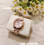 Michael Kors Bradshaw Rose Gold-Tone and Blush Pink Acetate Watch - 1015