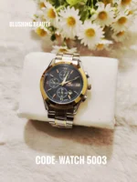 OLEVS Classic Black & Gold Men's Watch - 5002