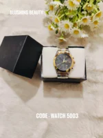 OLEVS Classic Black & Gold Men's Watch - 5002 - Image 2