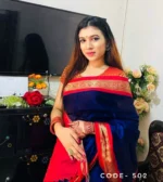 Blue Premium Maslais Cotton Saree  – Moharani - Image 2