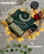 Botol Green Cotton Saree Package – Suhashini 10
