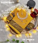 Mustard Cotton Saree Package – Suhashini 28