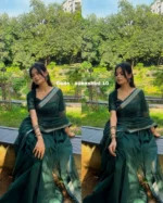 Botol Green Cotton Saree Package – Suhashini 10 - Image 3