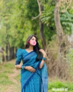 Blue Colour Saree - Belaboss 02 - Image 2