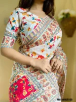 White Saree Package – Protishruti 109 - Image 3