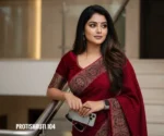 Maroon Colour Saree – Protishruti 04 - Image 3