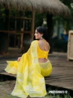 Yallow Colour Saree – Protishruti 12 - Image 3