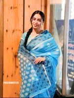 Sky-Blue Saree Package – Protishruti 05 - Image 3