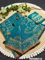 Sea-Blue Saree Package – Protishruti 22 - Image 4