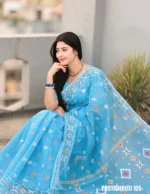 Sky-Blue Saree Package – Protishruti 105 - Image 2