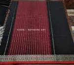 Black/Red Combination Colour Cotton Saree Package – nondini 101 (new) - Image 4