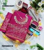 Hot Pink / Magenta Saree Package - Protishruti 23