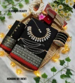 Black/Red Combination Colour Cotton Saree Package – nondini 101 (new)