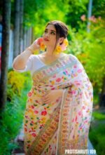 White Colour Saree - Protishruti 109 - Image 2