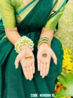 Green Colour Cotton Saree Package – nondini 10 (new) - Image 3
