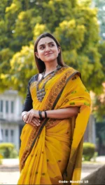 Mustard Colour Cotton Saree Package – Nondini 15 (new) - Image 4