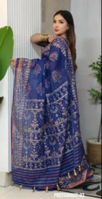Navy Blue Saree Package – Protishruti 02 - Image 4