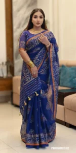 Navy Blue Saree Package – Protishruti 02 - Image 3