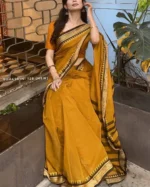 Mustard Cotton Saree Package – Suhashini 128 - Image 2