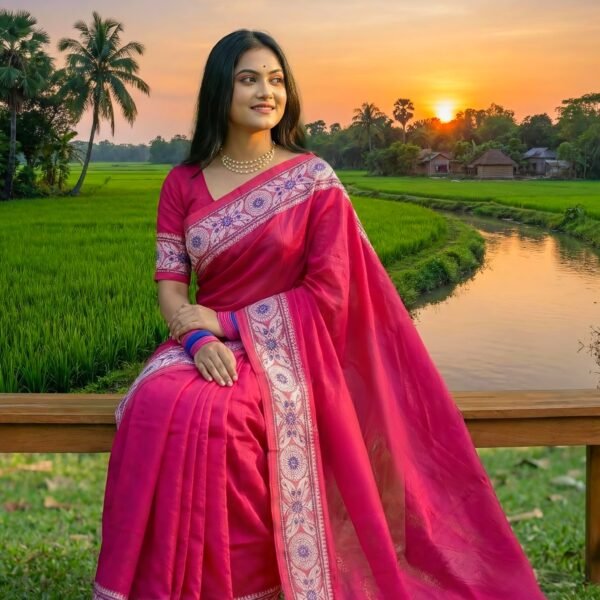 Majenta Cotton Saree