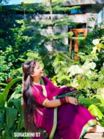 Purple Cotton Saree Package – Suhashini 07 - Image 3