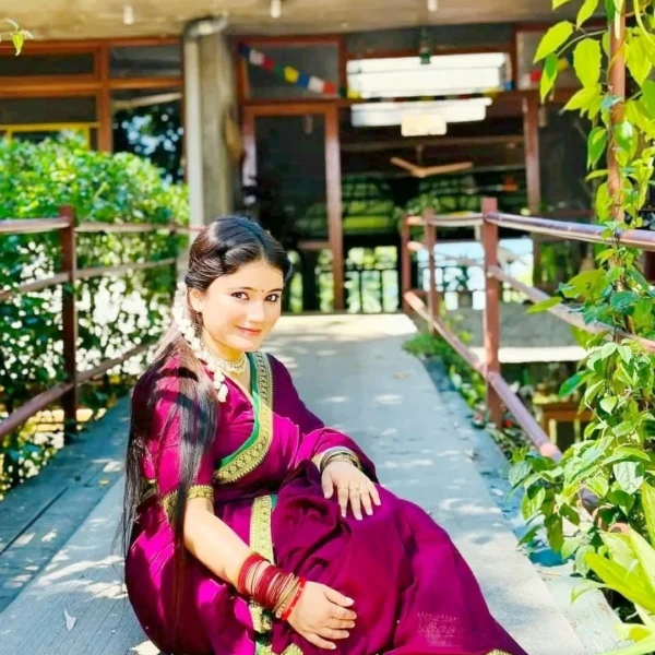 Purple Cotton Saree – Suhashini 07