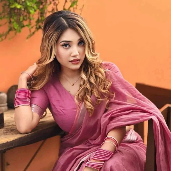 Pink Cotton Saree – Suhashini 08