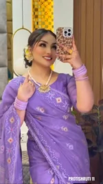 Lavender Colour Saree – Protishruti 11