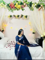 Blue cotton saree Package – Mayaboti 402 - Image 2
