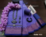 Lavender Cotton Saree Package – Mayaboti 411