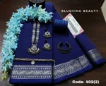 Blue cotton saree Package – Mayaboti 402(2)