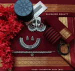 2604 - Maroon Cotton Saree Package – Suhashini
