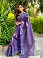 Lavender Cotton Saree Package – Mayaboti 411(2) - Image 2
