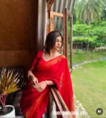 Red Cotton Saree – Suhashini 03