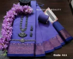Lavender Cotton Saree Package – Mayaboti 411